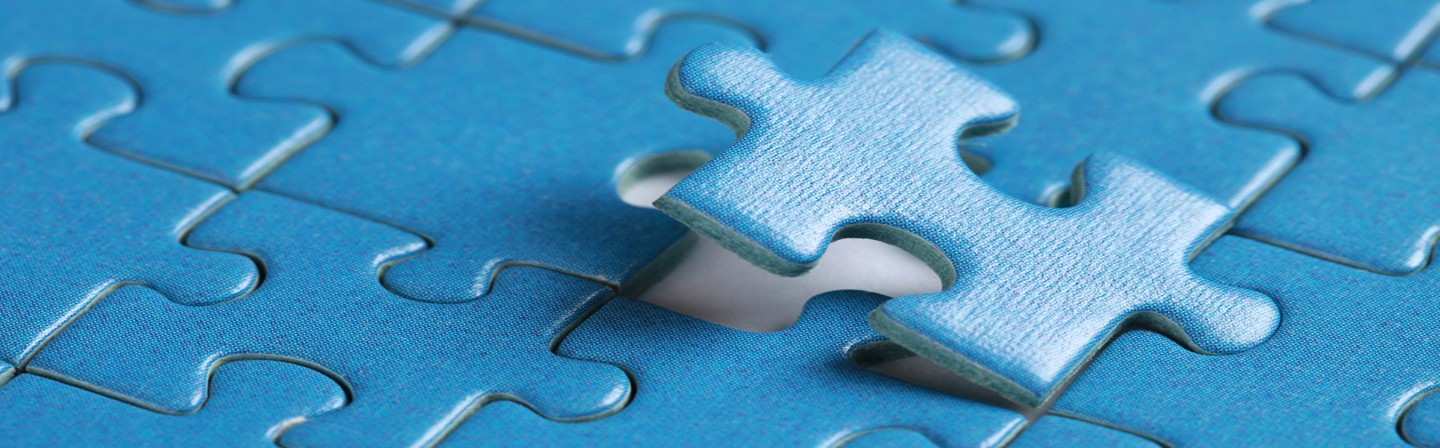 Das letzte fehlende Stück in einem Puzzle